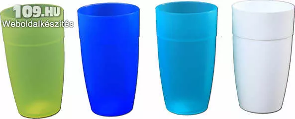 Műanyag pohár 0,5 literes